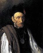 Theodore   Gericault Man with Delusions of Military Command Spain oil painting artist